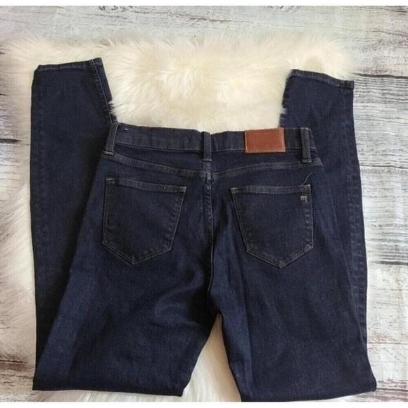 Madewell Skinny Skinny Ankle Jeans Dark Wash Five Pockets Size 26 - Picture 7 of 7